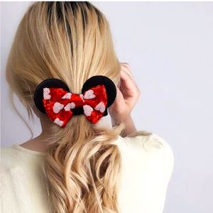 Minnie mouse, tiara and hair tie set